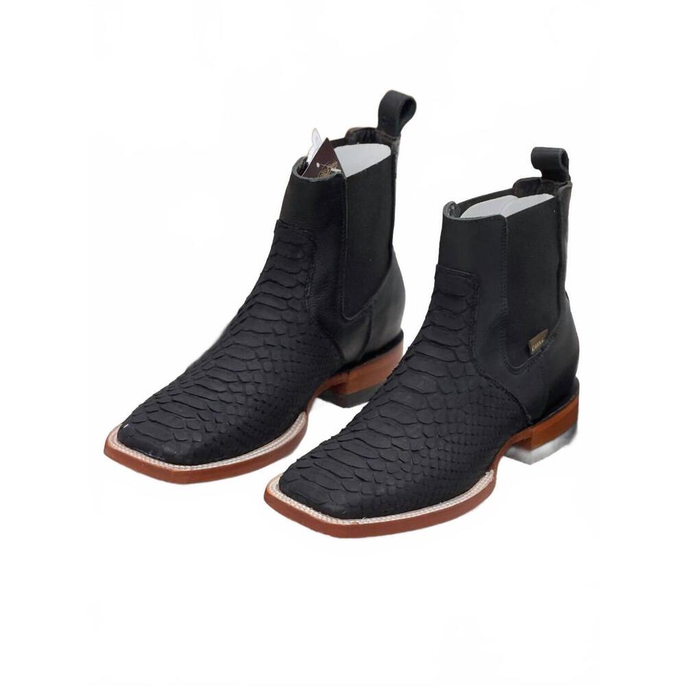 NEW CAVAL women's botin exotico python boot in black genuine python